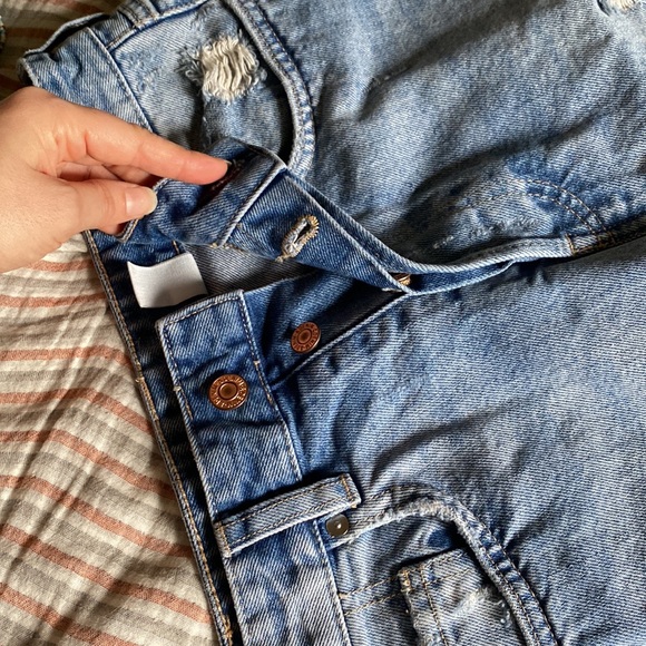 High waist button front mini skirt - Picture 2 of 7